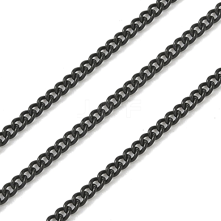 Ion Plating(IP) 304 Stainless Steel Curb Chains CHS-L001-59-0.5mm-B-1