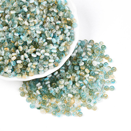 Imitation Cat Eye Glass Seed Beads SEED-N007-31H-1