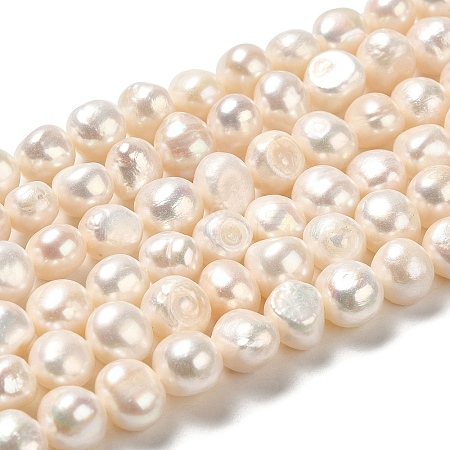 Natural Cultured Freshwater Pearl Beads Strands PEAR-E017-17-1