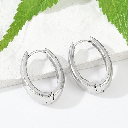 201 Stainless Steel Hoop Earrings EJEW-Q026-22P-1