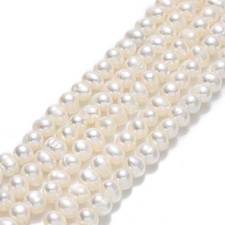 Natural Cultured Freshwater Pearl Beads Strands PEAR-F018-17B-01-1