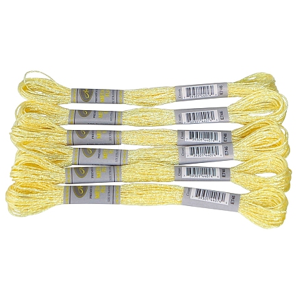 6Skeins Polyester Metallic Embroidery Threads PW-WGA13F3-03-1