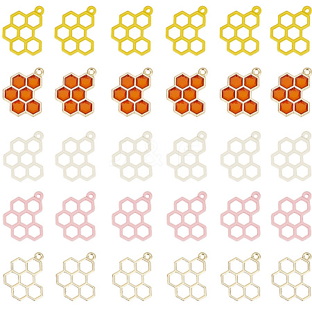 30Pcs 5 Styles Alloy Pendants FIND-SC0013-86-1