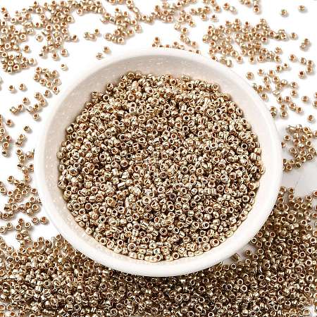 12/0 Electroplate Glass Seed Beads SEED-Q003-01-1