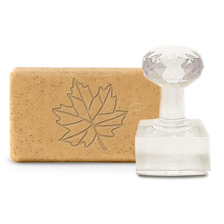 Clear Acrylic Soap Stamps DIY-WH0438-002-1