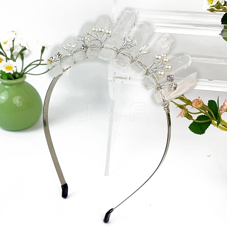 Natural Quartz Crystal Hair Bands PW-WGCBD00-04-1