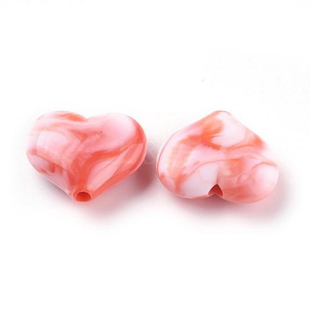 Acrylic Imitation Gemstone Beads MACR-E205-09K-1