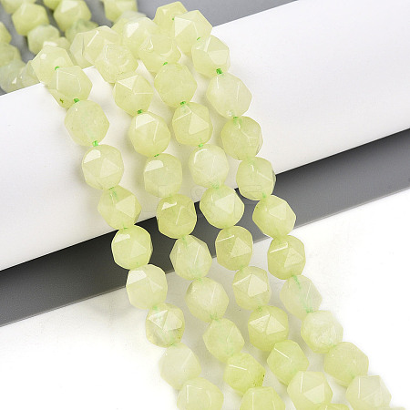 Dyed Natural White Jade Beads Strands G-T139-8mm-46K-1