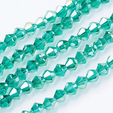 Glass Beads Strands EGLA-S056-12-1