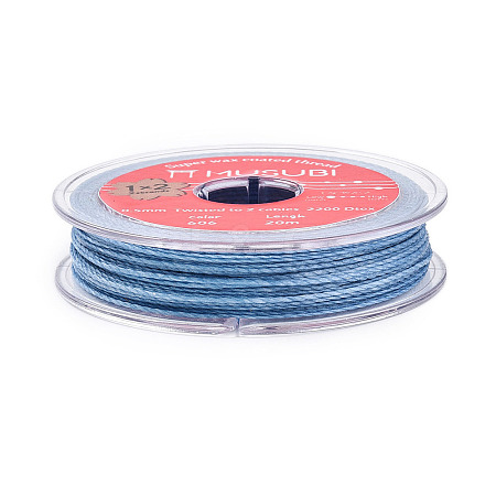 2-Ply Round Waxed Cotton Thread Cords YC-T004-01A-20-1