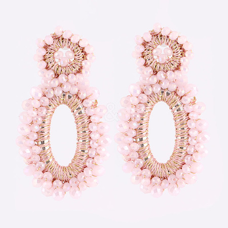 Rhinestone Braided Ear Studs for Women FIND-PW0024-19F-1