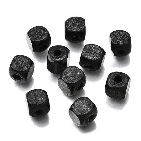 Spray Painted Wooden Beads WOOD-P021-01C-29-1