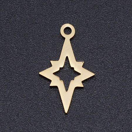 201 Stainless Steel Laser Cut Pendants STAS-S105-T906-2-1