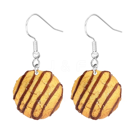 Acrylic Food Model Dangle Earrings PW-WG51A76-10-1