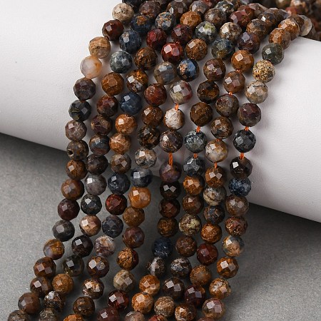 Natural Pietersite Beads Strands G-G792-37C-1