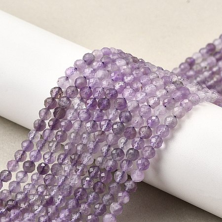 Natural Amethyst Beads Strands G-S387-A02-4mm-1