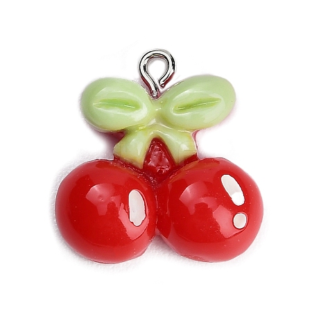 Resin with Alloy Pendants RE-CBA08CD-09B-1
