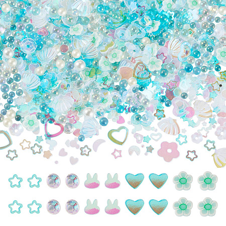 Handmade Polymer Clay Cabochons CLAY-TADJ0001-01G-1