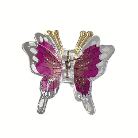 Butterfly Plastic Claw Hair Clips PW-WG58C45-01-1