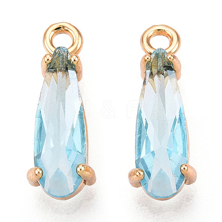 Faceted Glass Pendants X1-GLAA-T010-004E-1