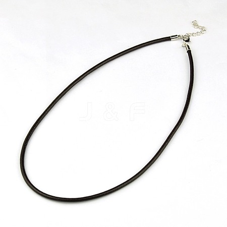 Leather Cord Necklace Making NJEW-A280-L420mm-02-1