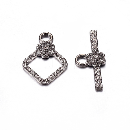 Tibetan Style Toggle Clasps TIBEB-A101564-B-LF-1
