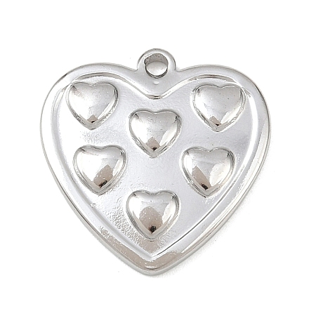 304 Stainless Steel Pendants STAS-C154-05A-P-1