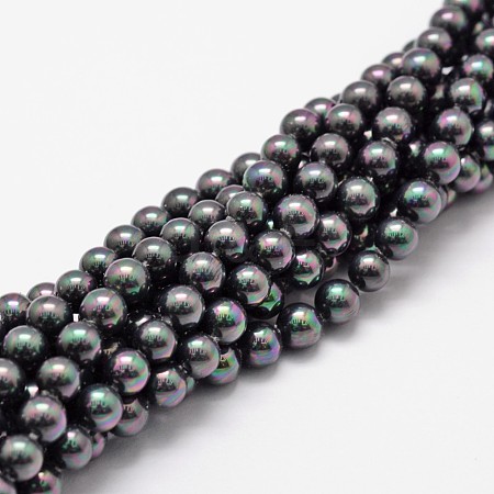 Shell Pearl Bead Strands BSHE-L025-05-6mm-1