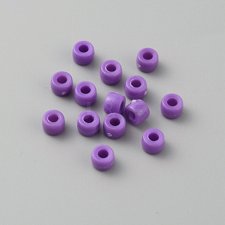 Opaque Plastic Beads KY-WH0046-60F-1