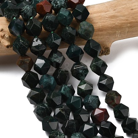 Natural Bloodstone/Heliotrope Beads Strands G-Z119-A16-03-1