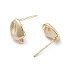 Brass Stud Earring Findings for Women EJEW-M071-01G-3