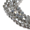 Opaque Solid Color Electroplate Glass Beads Strands LS-GLAA-F029-P4mm-A14-3