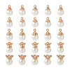 50Pcs 5 Styles Resin Imitation Pearl Pendants FIND-CD0001-32-2