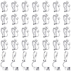 80Pcs 316 Stainless Steel Clip-on Earring Findings STAS-BBC0007-36-1