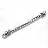 Men's Alloy Wheat Chain Bracelets BJEW-T014-08AS-2