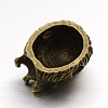 3D Lion King Head Alloy Beads PALLOY-F042-01AB-2