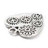 Tibetan Style Alloy Pendant Rhinestone Settings PALLOY-P293-031AS-2