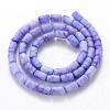 Opaque Baking Painted Crackle Glass Beads Strands FGLA-T004-01B-2
