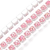 Iron & ABS Plastic Imitation Pearl Tennis Chains CH-Q006-01A-09-1