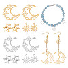12Pcs 6 Style 201 Stainless Steel Pendants STAS-CA0001-82-1