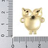 Rack Plating Brass Enamel Owl Connector Charms KK-A234-027G-4