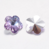 Faceted Glass Rhinestone Charms RGLA-F055-10x10-001VL-2