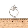 Adjustable Brass Finger Rings for Women RJEW-B114-02P-5