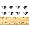10 Sets Alloy Heart Magnetic Clasps FIND-FS0003-25-5