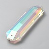Faceted Transparent Glass Big Pendants GLAA-WH0038-39A-2