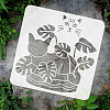 PET Hollow Out Drawing Painting Stencils DIY-WH0391-0522-3