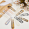 GOMAKERER 12Pcs 12 Colors Acrylic Hair Forks AJEW-GO0001-58-3