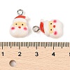 Christmas Theme Opaque Resin Pendants RESI-S08-02I-3