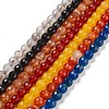 Natural Agate Beads Strands G-G580-8mm-M-2