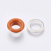 Iron Grommet Eyelet Findings IFIN-WH0023-C07-1